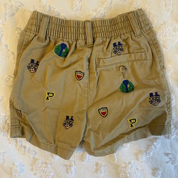 Ralph Lauren Embroidered Cotton Chino Shorts Baby Boys Size 9 Month Preppy - Picture 2 of 4